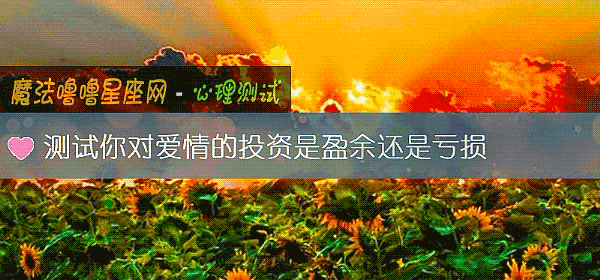 测试你对爱情的投资是盈余还是亏损