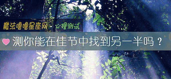 测你能在佳节中找到另一半吗?
