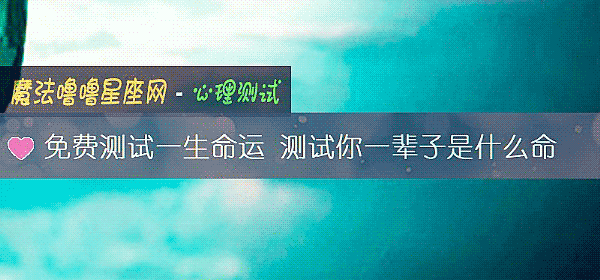 免费测试一生命运 测试你一辈子是什么命