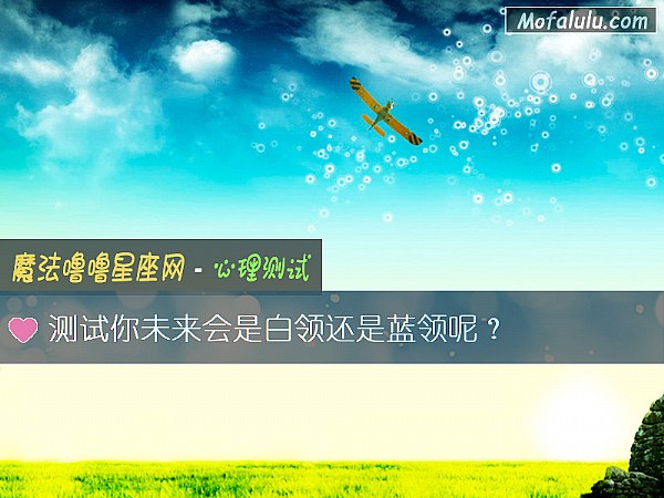 测试你未来会是白领还是蓝领呢？