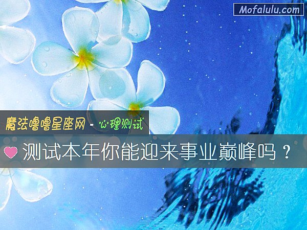 测试本年你能迎来事业巅峰吗？