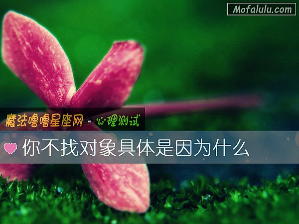 你不找对象具体是因为什么